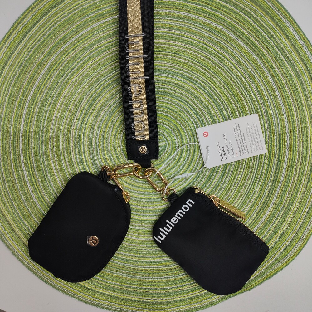 Lululemon Dual Pouch Vapor Black/Gold